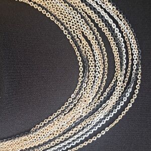 20 Strand Tri-colored Strand Choker